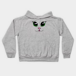 Kitten face Kids Hoodie